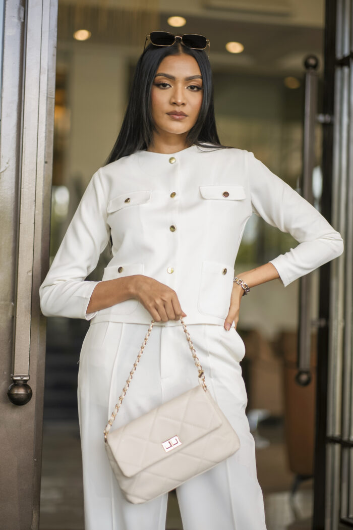 Ceyora Boxy Golden Button Jacket - Image 1