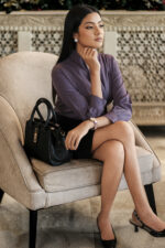 Ceyora Bow Collar Detail Blouse - Image 3
