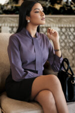 Ceyora Bow Collar Detail Blouse