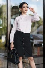 Ceyora High-Waisted Button-Up Skirt - Image 3