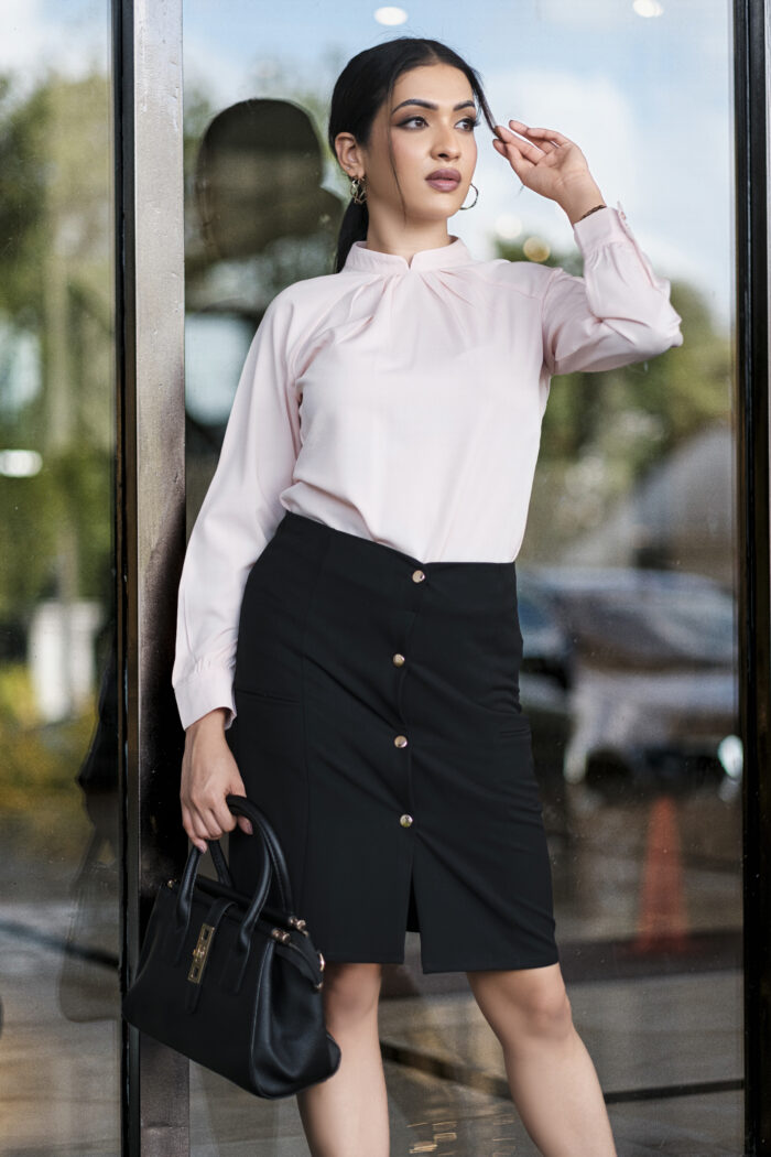 Ceyora High-Waisted Button-Up Skirt - Image 3