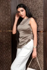 Ceyora Asymmetrical Cascading Tank Top