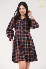 Plaid Shirt Dress - Image 3