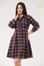 Plaid Shirt Dress - Image 5