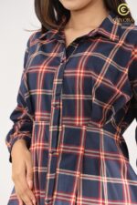Plaid Shirt Dress - Image 2