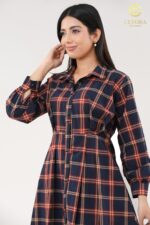Plaid Shirt Dress - Image 4