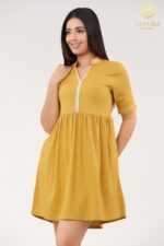 Saffron Swing Short Dress - Image 4