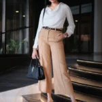 Ceyora Bianca Draped Blouse