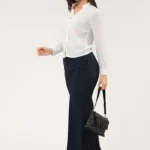 Navy Grace Office Pant