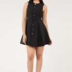 Belle Nair Fit & Flare Dress