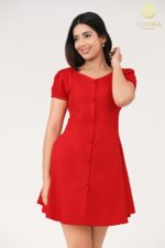 Chery Charm Red Dress - Image 4