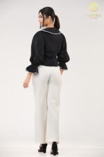 Classic Noir Piped Top - Image 2