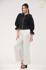 Classic Noir Piped Top - Image 5