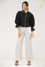 Classic Noir Piped Top - Image 3