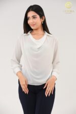 Draped Neckline Top - Image 5