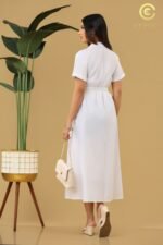 V-Neck Slit Maxi Dress - Image 4