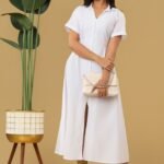 V-Neck Slit Maxi Dress