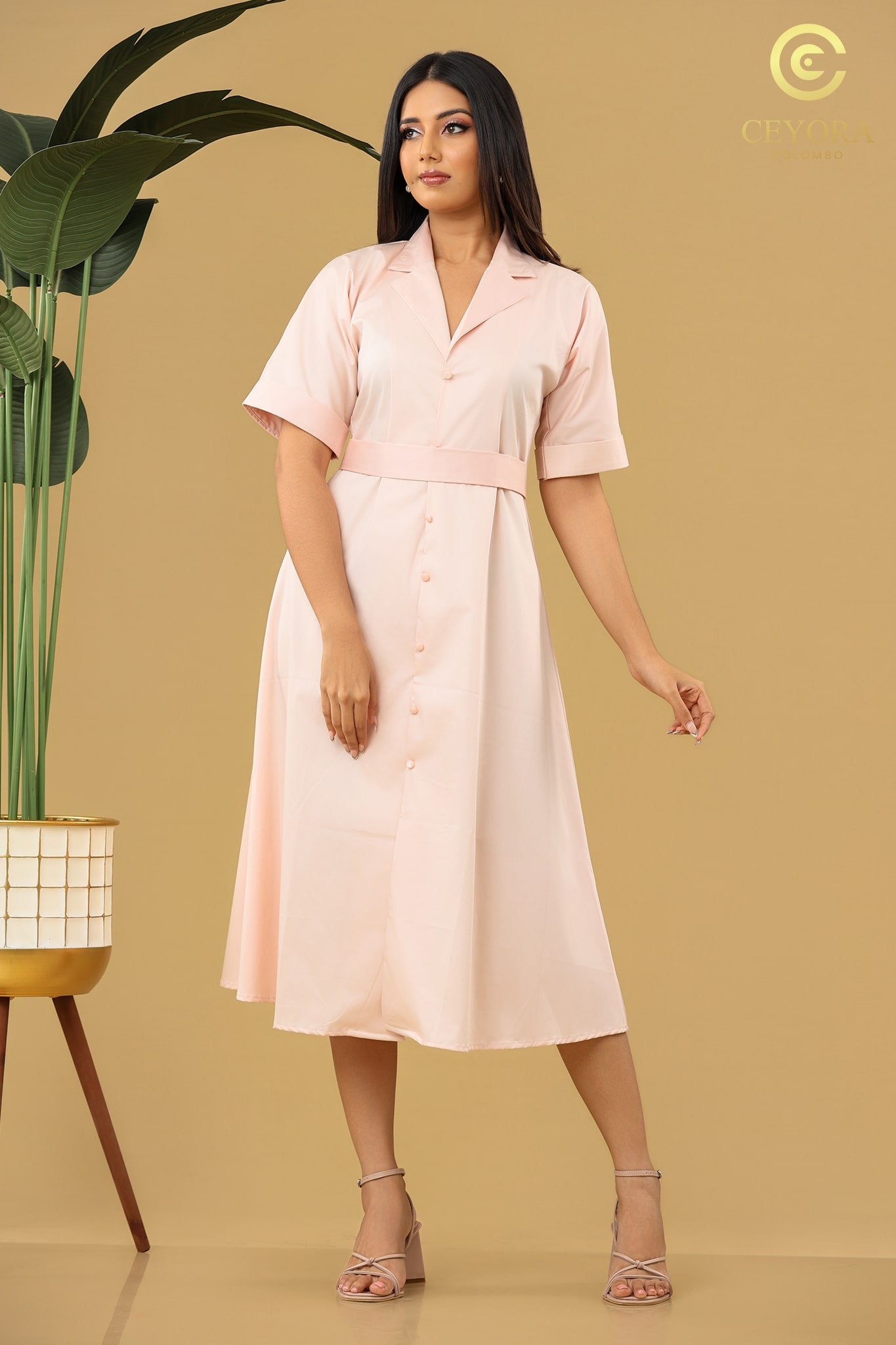 6K4A0187-min Utility-Inspired Midi Dress - Image 1