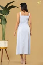 Yarn-Dyed Cotton Maxi Dress - Image 2