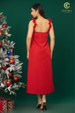 Sleeveless Ruffled Strap Maxi Dress - Image 5