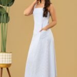 Yarn-Dyed Cotton Maxi Dress