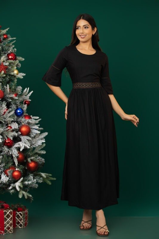 Bell Sleeve Maxi Dress